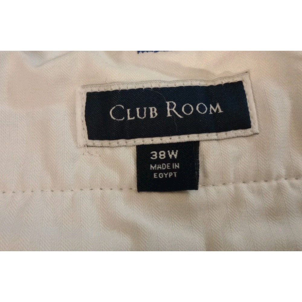 Club Room Chino Shorts Cocktail Print Summer Preppy Golf Beach Blue Mens Size 38 - Picture 4 of 6